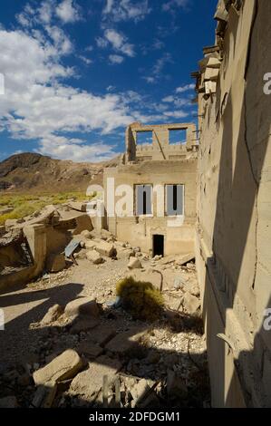 Rhyolite Ghost Town, Nye County, Nevada, USA Stock Photo