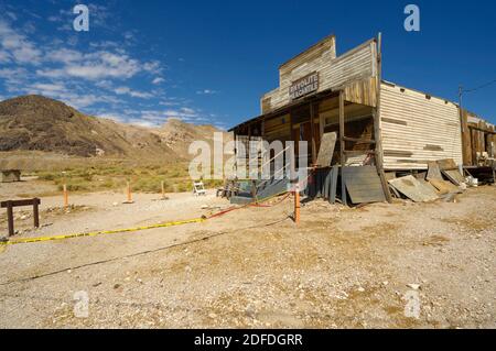 Rhyolite Ghost Town, Nye County, Nevada, USA Stock Photo