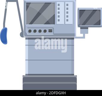 Breathing ventilator medical machine icon. Cartoon of breathing ventilator medical machine vector icon for web design isolated on white background Stock Vector
