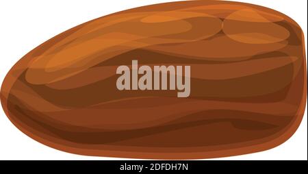 Whole shea tree nut icon. Cartoon of whole shea tree nut vector icon for web design isolated on white background Stock Vector