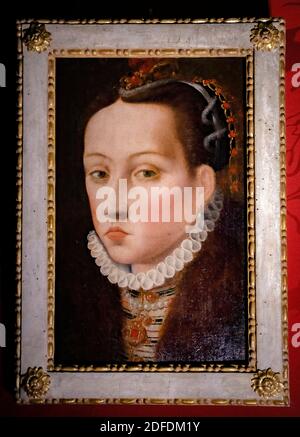 Italy Marche Macerata - Palazzo Bonaccorsi - Civic museum -  Portrait of Woman Stock Photo