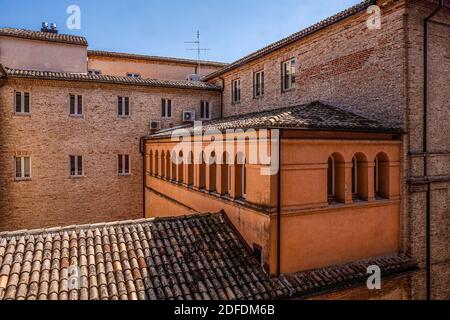 Italy Marche Macerata - Palazzo Bonaccorsi - Civic Museum - external architectures Stock Photo