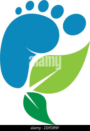 Footsteps logo icon design Stock Vector