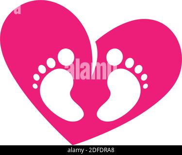 Footsteps logo icon design Stock Vector