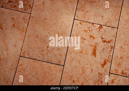 abstract pattern of sandstone brick wall background Stock Photo