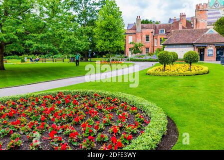 Abbey Gardens. Winchester, Hampshire, England, United Kingdom, Europe Stock Photo