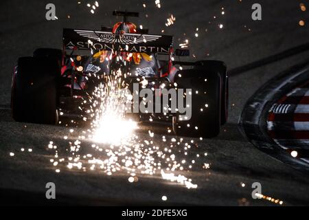 VERSTAPPEN Max (ned), Aston Martin Red Bull Racing Honda RB16, action during the Formula 1 Rolex Sakhir Grand Prix 2020, from December 4 to 6, 2020 on the Bahrain International Circuit, in Sakhir, Bahrain - Photo Florent Gooden / DPPI / LM Stock Photo