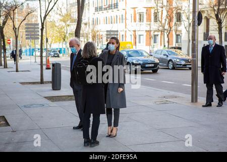 Madrid, Spain. 04 December, 2020:  Queen Letizia of Spain attends Meeting of the Urgent Spanish Foundation 'FundeuRAE' at Royal Academy of Language in Madrid, Spain. Credit: Oscar Gil/Alfa Images/Alamy Live News Stock Photo
