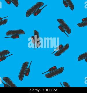 Seamless Pattern Background with tank.Vector Illustration. EPS10 Stock Vector
