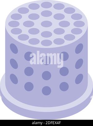 Finger clothing repair protect icon. Isometric of finger clothing repair protect vector icon for web design isolated on white background Stock Vector