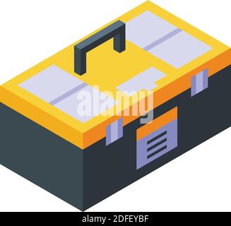 Tablet repair tool box icon. Isometric of tablet repair tool box vector icon for web design isolated on white background Stock Vector