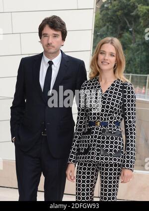File photo - Antoine Arnault and Natalia Vodianova arriving at the Louis Vuitton art museum inauguration, a week before its official opening to the public, on October 20, 2014 in Paris, France. Antoine Arnault and Russian model Natalia Vodianova tied the knot in a civil ceremony in Paris, after their original wedding plans were postponed by the coronavirus pandemic. Vodianova announced the news on Instagram on Monday, posting a picture of the couple exiting the borough hall of the 16th arrondissement in Paris. Photo by ABACAPRESS.COM Stock Photo