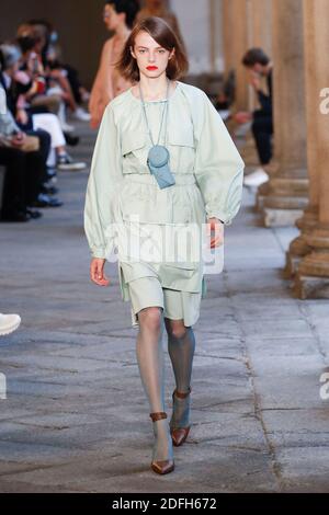 Models walks the runway at the Max Mara fashion show during the Milan Women's Fashion Week in Milan, Italy on September 24, 2020. Photo by Alain Gil-Gonzalez/ABACAPRESS.COM Stock Photo
