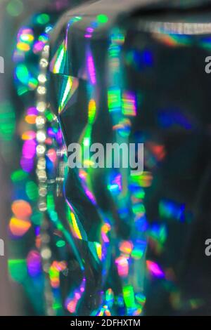 Metal blue abstract festive background, gift wrapping in different colours Stock Photo