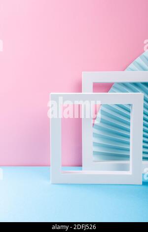 Colorful abstract background with paper fans Stock Photo