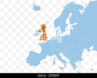 on Europe map vector. Vector illustration. Stock Vector