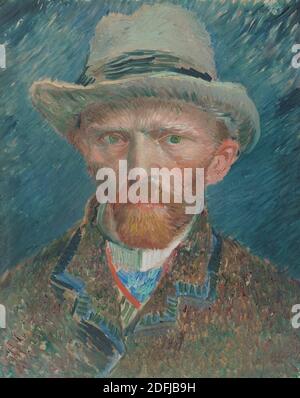 Self-portrait, Vincent van Gogh, 1887 Stock Photo