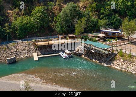 Tunceli, Turkey-September 18 2020: Tunceli city with munzur river Stock Photo