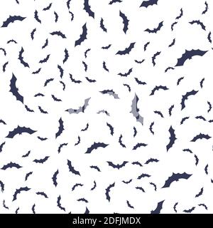 Abstract seamless pattern with bats. Background for Halloween party. Vector illustration Stock Vector