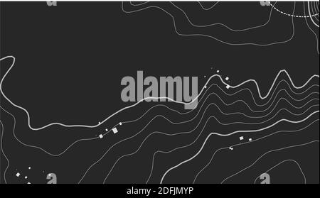 Grey contours vector topography. Geographic mountain topography vector illustration. Topographic pattern texture. Map on land vector terrain Stock Vector