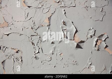 Peeling paint on a concrete wall, Tucson, Arizona Stock Photo