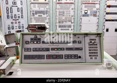 Titan missile launch control console at the Titan Missile Museum, Tucson, Arizona Stock Photo
