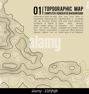 Grey contours vector topography. Geographic mountain topography vector illustration. Topographic pattern texture. Map on land vector terrain Stock Vector