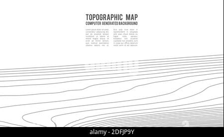 Grey contours vector topography. Geographic mountain topography vector illustration. Topographic pattern texture. Map on land vector terrain Stock Vector