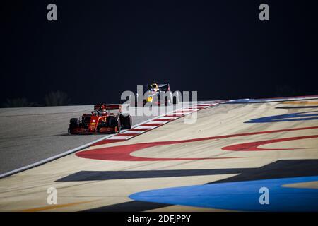 Sakhir, Bahrain. 05th Dec, 2020. 05 VETTEL Sebastian (ger), Scuderia Ferrari SF1000, 33 VERSTAPPEN Max (nld), Aston Martin Red Bull Racing Honda RB16, action during the Formula 1 Rolex Sakhir Grand Prix 2020, from December 4 to 6, 2020 on the Bahrain International Circuit, in Sakhir, Bahrain - Photo Florent Gooden / DPPI / LM Credit: Gruppo Editoriale LiveMedia/Alamy Live News Stock Photo