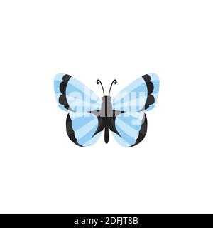 butterfly icon - Colorful Butterfly logo isolated, Beautiful Butterfly illustration Stock Vector