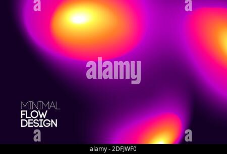 Moving colorful abstract background. Dynamic neon Effect. Design Template for poster and cover. Stock Vector