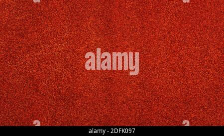 Red glittered fabric close up. Texture and background Stock Photo