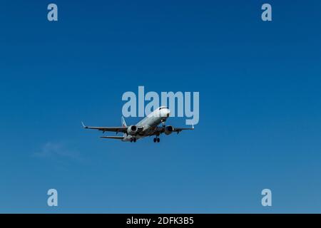 Toronto, Ontario, Canada - June 22, 2019. Regional AC Jet takes off Stock Photo