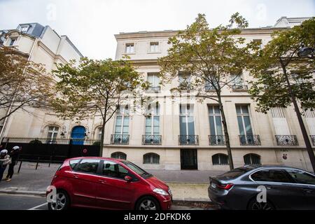 King Mohammed VI of Morocco has acquired a Parisian mansion for 80 million euros located at the foot of the Eiffel Tower, on the Champ-de-Mars. The hotel has been owned since 1988 by a member of the Saudi Arabian royal family, Prince Khaled bin Sultan bin Abdulaziz al-Saud, former Deputy Minister of Defense and son of the former Crown Prince on October 08, 2020 in Paris, France. Photo by Nasser Berzane/ABACAPRESS.COM Stock Photo