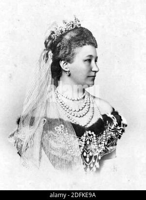 AUGUSTA VICTORIA of SCHLESWIG-HOLSTEIN (1858-1921) last German Empress Stock Photo