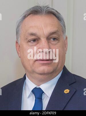 VIKTOR ORBÁN Hungarian politician as 56th Prime Minister of Hungary in 2018. Stock Photo