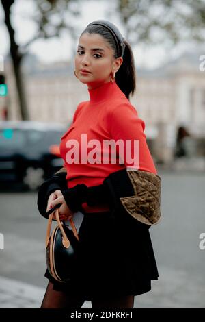 Street style, arriving at Louis Vuitton Spring Summer 2021 show, held at La  Samaritaine, Paris, France, on October 6, 2020. Photo by Marie-Paola  Bertrand-Hillion/ABACAPRESS.COM Stock Photo - Alamy
