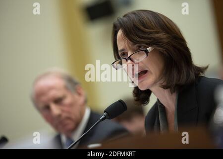 File photo dated January 14, 2020 of Avril Haines, Former Deputy National Security Advisor and Former Deputy Director of the Central Intelligence Agency, testifies before the U.S. House Committee on Foreign Relations at the United States Capitol in Washington DC, USA. Joe Biden has selected Avril Haines to become director of national intelligence in his administration. Having served Obama as a national security lawyer and deputy CIA director, Haines, 51, has been playing a key national security role in the Biden transition. She will become the first woman in the DNI job, which was created afte Stock Photo