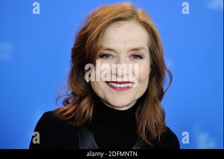 File photo dated February 17, 2018 of Isabelle Huppert attending the Eva Photocall during the 68th Berlin International Film Festival (Berlinale) in Berlin, Germany. The New York Times has named Isabelle Huppert 2nd greatest actor of the 21st century. Photo by Aurore Marechal/ABACAPRESS.COM Stock Photo