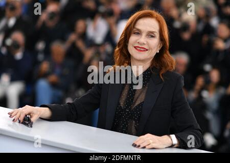 File photo dated May 21, 2019 of Isabelle Huppert attends the photocall for 'Frankie' during the 72nd annual Cannes Film Festival in Cannes, France. The New York Times has named Isabelle Huppert 2nd greatest actor of the 21st century. Photo by Lionel Hahn/ABACAPRESS.COM Stock Photo