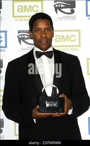 File photo dated June 12, 2020 of Honoree Denzel Washington at The 17th Annual American Cinematheque Award at the Beverly Hilton Hotel in Los Angeles, CA, USA. The New York Times has named Denzel Washington 1st greatest actor of the 21st century. Photo by Lionel Hahn/ABACAPRESS.COM Stock Photo