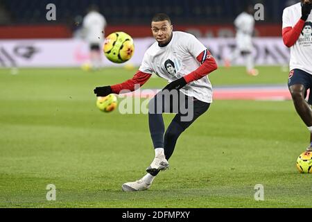 Kylian MBAPPE of PSG wears special Nike boots after becoming Paris