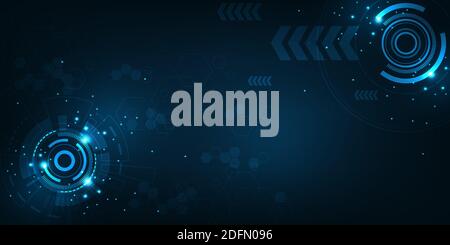 Vector background in the concept of technology. Stock Vector