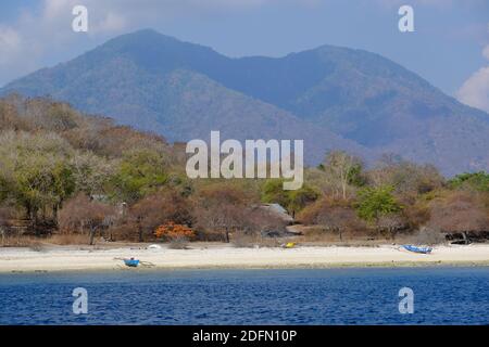 Indonesia Alor - Colorful coastal landscape on Nuhakepa Island Stock Photo