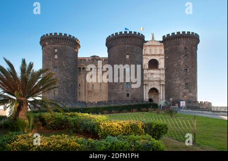 Castel Nuovo,  Maschio Angioino Castle, Naples Stock Photo