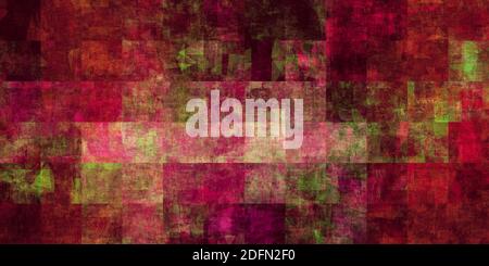 Grunge Abstract with Geometric Pattern Creative Concept Art Stock Photo