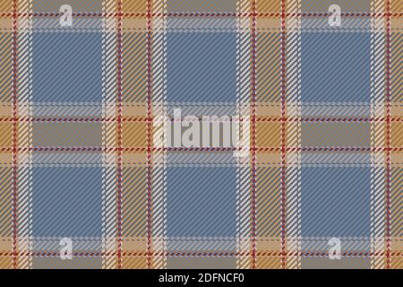 Seamless pattern of scottish tartan plaid. Repeatable background with check fabric texture. Flat vector backdrop of striped textile print. Stock Vector