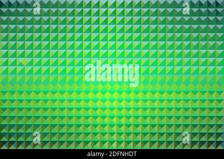 Abstract Green Geometric Shapes Background - Illustration,  Three dimensional mosaic vector Stock Vector
