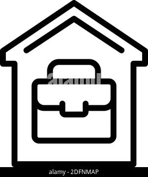 Remote work icon. Outline remote work vector icon for web design isolated on white background Stock Vector