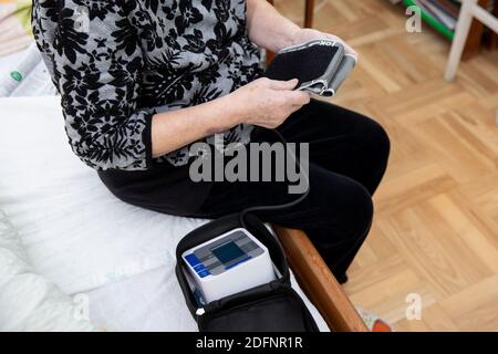 Measuring Blood Pressure Stock Photo